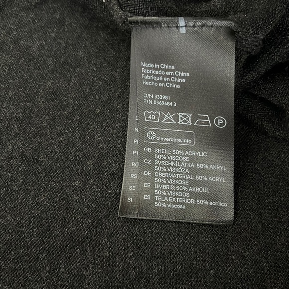 H&M Woman’s Oversize Kimono Sleeve Horizontal Striped Cardigan Sweater Size XS/S - Picture 5 of 7